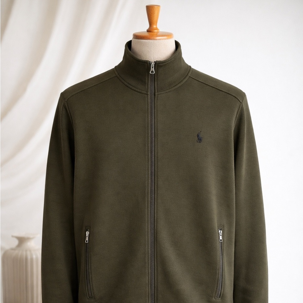 Polo Ralph Lauren - Double Knit Track Jacket 2XL (Olive) | Pacific 44 Curated